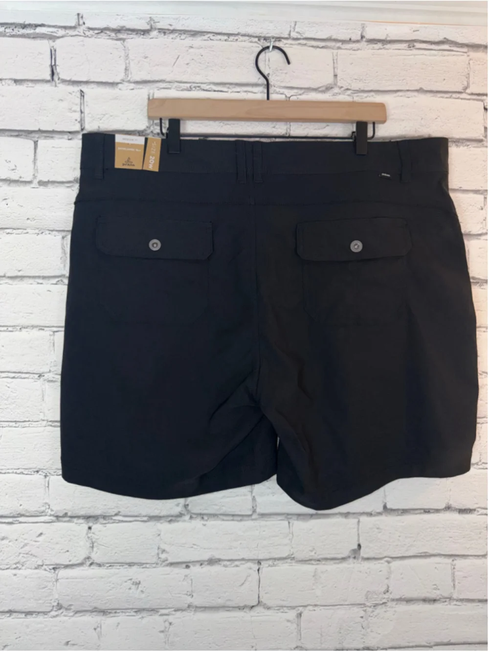 Women’s Prana Shorts size 20W Halle Short Plus II Black Hiking Active 7’ inseam